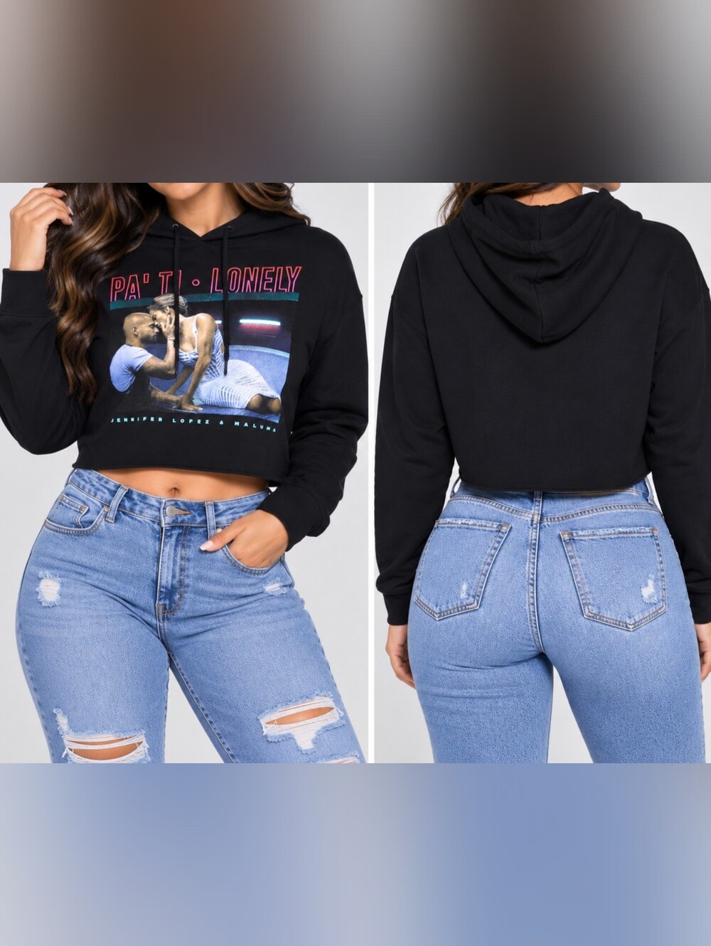 THE THREAD SHOP Women’s Cropped Hoodie — Size Large